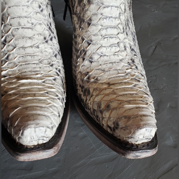 Genuine Python Cowboy Boots - Picture 2 of 6
